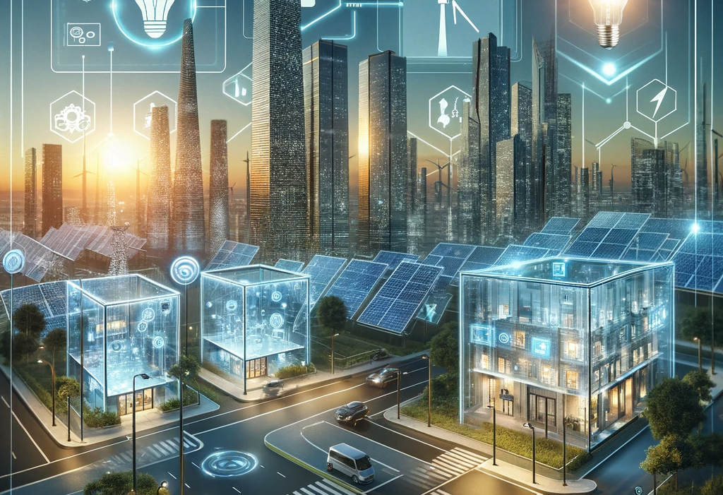 DALL·E 2023-12-19 19.11.14 - A futuristic scene showcasing key upcoming technologies and innovations in the electrical industry for 2023. The image features a modern cityscape wit DALL·E 2023-12-19 19.11.14 - A futuristic scene showcasing key upcoming technologies and innovations in the electrical industry for 2023. The image features a modern cityscape wit